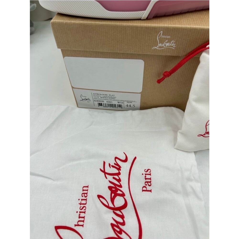 Men's Christian Louboutin ASTROLOUBI pink/white colorway sneakers size 44.5 - Picture 5 of 15